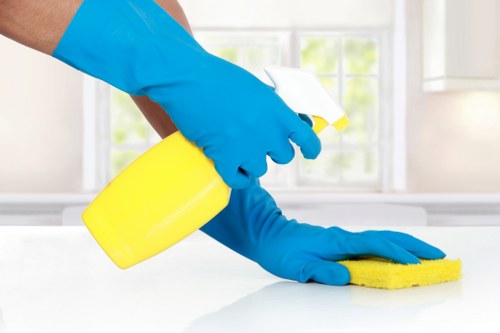 Professional upholstery cleaning in Maidavale on a fabric sofa