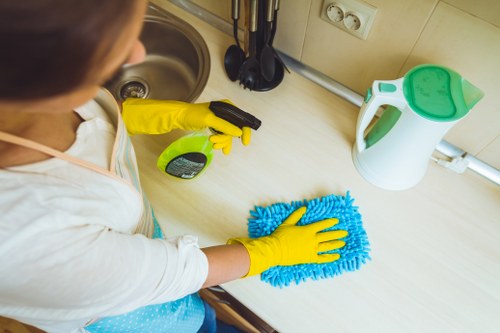 Commercial office cleaning in Maidavale covering common workplace areas