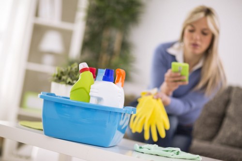 Clean and sanitized office reception area in Maidavale